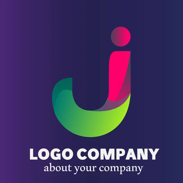 Λογότυπο Του Γράμματος Επιχειρηματικό Πρότυπο Λογότυπου — Διανυσματικό Αρχείο