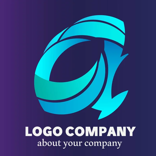 Illustration Vectorielle Faucon Coloré Logo Abstrait Avec Carte Visite — Image vectorielle