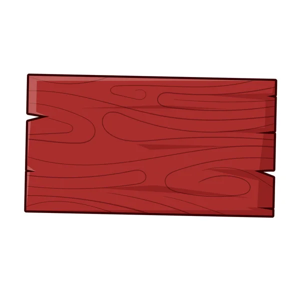Cartone Animato Segno Legno Modello Bastone Iscrizioni — Vettoriale Stock