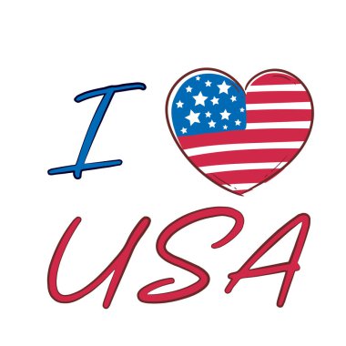 4 Temmuz Bağımsızlık Günü 'nde Amerika' yı yürekten ve Amerikan bayrağıyla seviyorum.