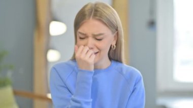 Portrait of Crying Young Woman Feeling Upset
