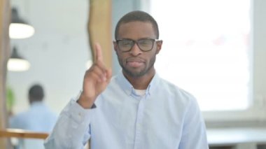 Portrait of Denying African American Man