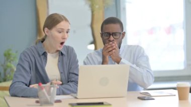 Multiethnic Business People Reacting to Project Failure