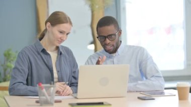 Multiethnic Business People Talking on Video Chat