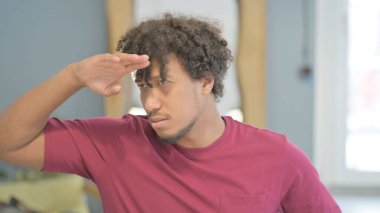 Portrait of Young African Man Searching New Opportunity