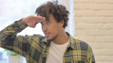 Portrait of Young African Man Searching New Opportunity