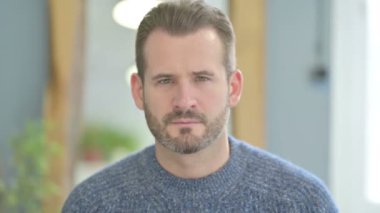 Migraine, Tired Mature Adult Man with Headache