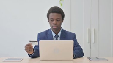 Young African Businessman Unset by Online Payment Failure