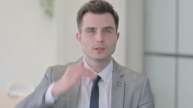 Portrait of Young Businessman Searching Opportunity