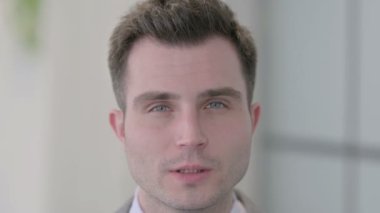 Close Up of Man Face with Toothache