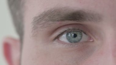 Close Up of Blinking One Eye