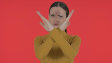 Kızıl Arkaplanda Sallanan Genç Kadın, Portresi