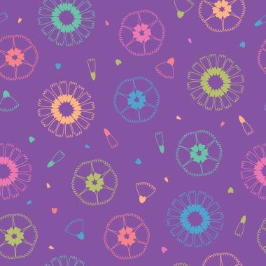 Vektör soyut çiçek silueti, pürüzsüz desen arkaplanı. Kumaş, hatıra defteri ve duvar kağıdı projeleri için mükemmel. Kağıt ambalajlama, tekstil ve daha fazlası için harika. Yüzey deseni tasarımı