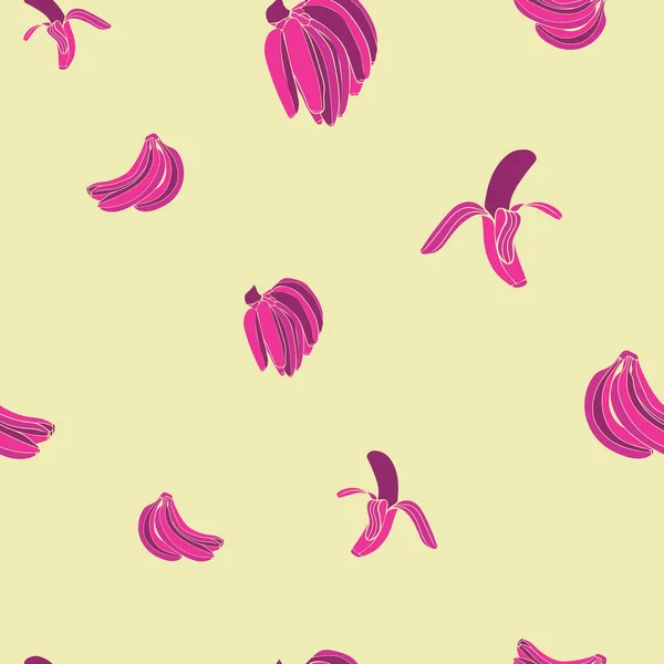 stock vector Vector abstract tropic bananas repeating pattern background. Perfect for fabric, scrapbooking, and wallpaper projects. Vector illustration