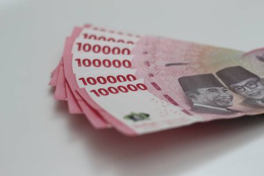 Indonesian rupiah banknotes series with the value of one hundred thousand rupiah IDR 100.000 issued since 2022.
