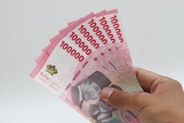 Indonesian rupiah banknotes series with the value of one hundred thousand rupiah IDR 100.000 issued since 2022.