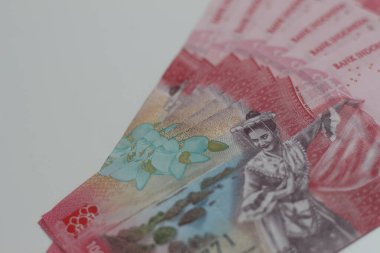 Indonesian rupiah banknotes series with the value of one hundred thousand rupiah IDR 100.000 issued since 2022.