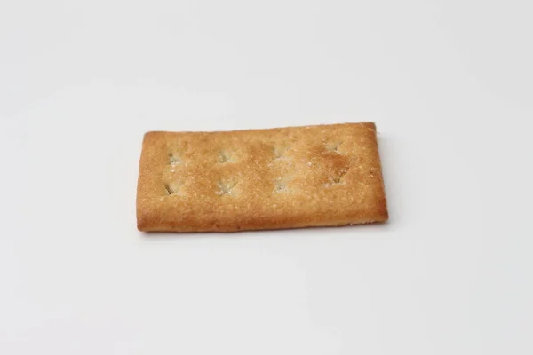 Close Coconut Biscuit Sprinkled Sugar Isolated White Background — 스톡 사진