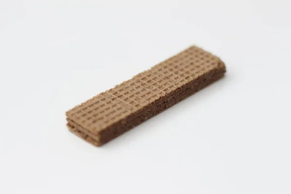 Close Chocolate Wafers Isolated White Background — Photo