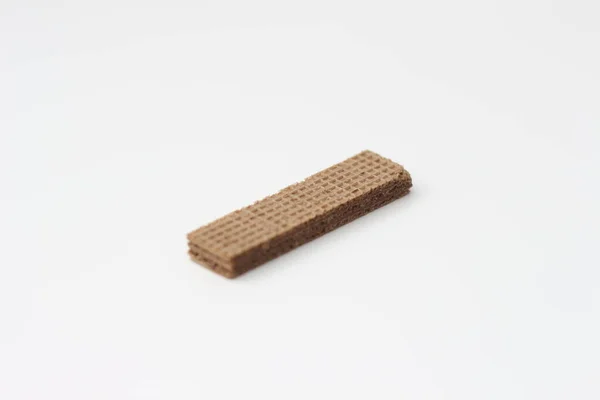 Close Chocolate Wafers Isolated White Background — Stockfoto