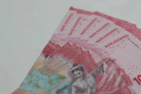 Série Billets Roupie Indonésienne Une Valeur Cent Mille Roupies Idr — Photo