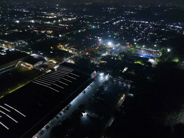 Bogor Indonesia October 2022 Aerial View Office Building Warehouse Distribution — Stok fotoğraf