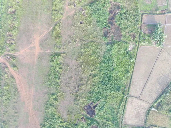 Vista Aérea Cartografía Del Terreno Por Vehículo Aéreo Tripulado Bogor — Foto de Stock