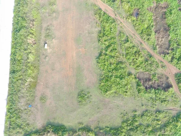 Vista Aérea Mapeamento Terrestre Por Veículo Aéreo Não Tripulado Bogor — Fotografia de Stock