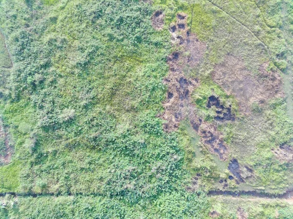 Vista Aérea Mapeamento Terrestre Por Veículo Aéreo Não Tripulado Bogor — Fotografia de Stock