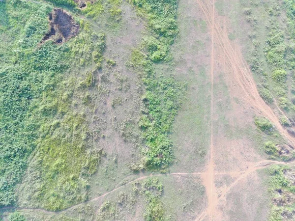 Luchtfoto Van Landkaarten Van Onbemande Luchtvaartuigen Bogor Indonesië — Stockfoto