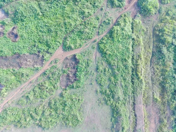 Bogor Endonezya Daki Insansız Hava Aracının Arazi Haritası — Stok fotoğraf