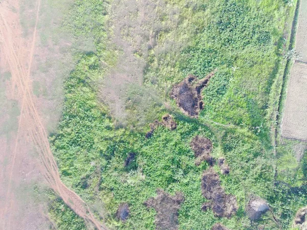 Luftaufnahme Der Landkartierung Durch Unbemannte Luftfahrzeuge Bogor Indonesien — Stockfoto