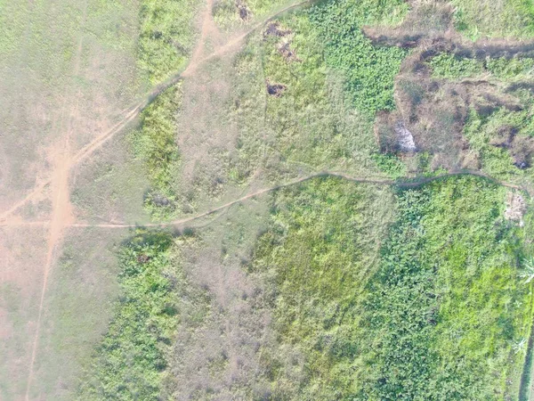 Vista Aérea Mapeamento Terrestre Por Veículo Aéreo Não Tripulado Bogor — Fotografia de Stock