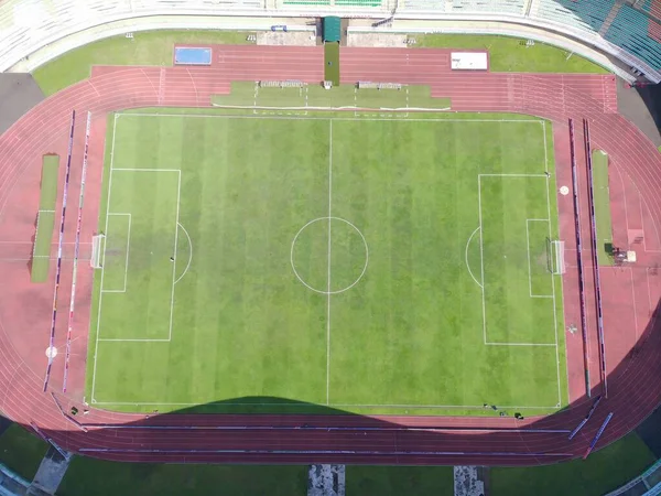 Aerial View Pakansari Stadium Sunny Day Located Bogor Indonesia — Φωτογραφία Αρχείου