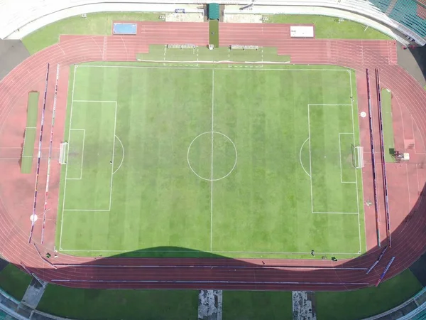 Aerial View Pakansari Stadium Sunny Day Located Bogor Indonesia — Φωτογραφία Αρχείου