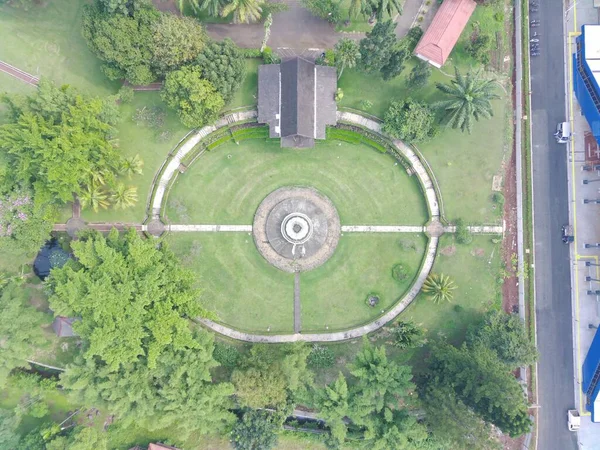 Aerial View Park Which Has Beautiful Pattern — Fotografia de Stock