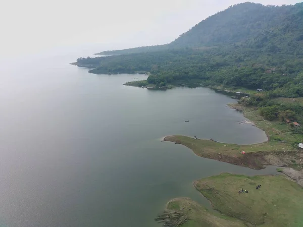 Aerial View Waduk Jatiluhur Morning — Stok Foto
