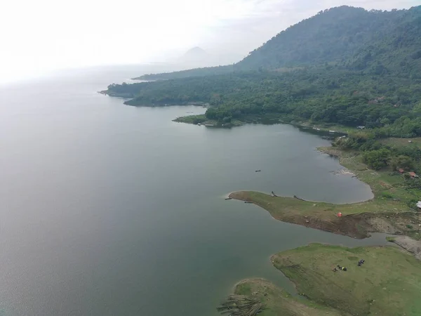 Aerial View Waduk Jatiluhur Morning — Photo