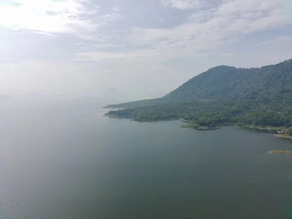 Aerial View Waduk Jatiluhur Morning — Stockfoto