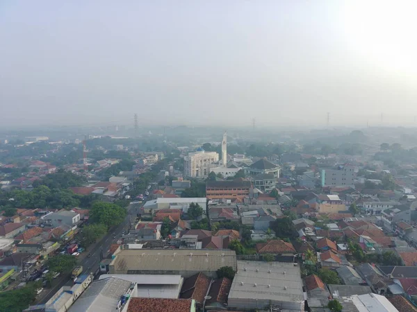 Bogor Indonesia Nov 2022 Aerial View Barkah Mosque Which Construction — Fotografia de Stock