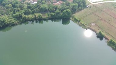 4K footage aerial view of Dahamilnuris lake.