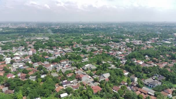 Footage Aerial View Residential Area Filled Greenery — Video Stock