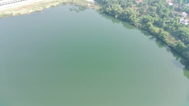 Footage Aerial View Dahamilnuris Lake — Stockvideo