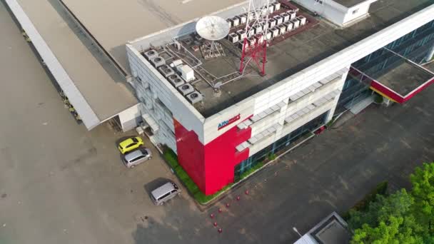 Bogor Indonesia October 2022 Aerial View Office Building Warehouse Distribution — Wideo stockowe