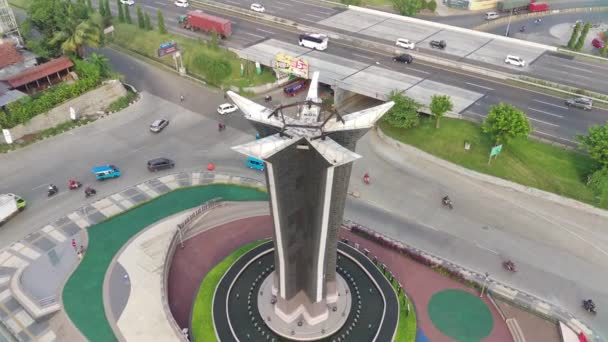 Bogor Indonesia Nov 2022 Imágenes Vista Aérea Del Monumento Pancakarsa — Vídeos de Stock