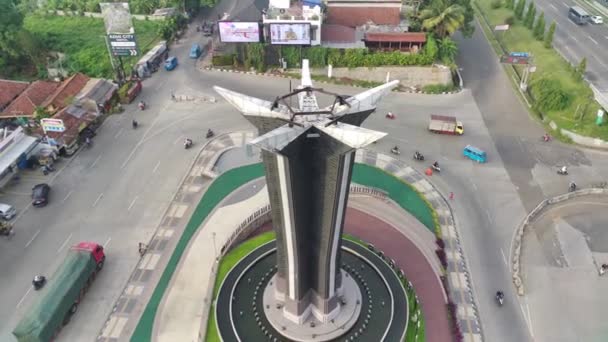 Bogor Indonesien Nov 2022 Film Antenn Utsikt Över Pancakarsa Monument — Stockvideo