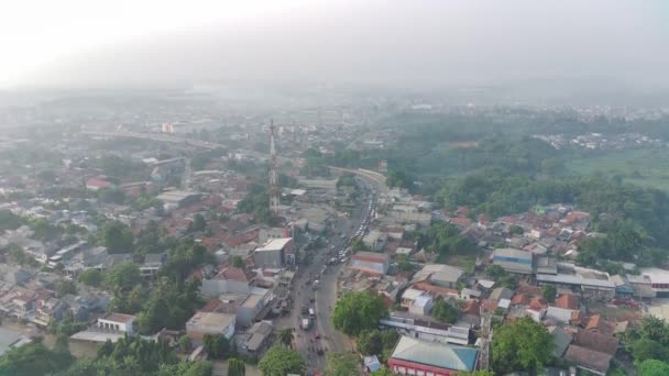 Bogor Indonésie Listopadu 2022 Letecký Pohled Cileungsi Dálnici Bogor Indonésie — Stock video