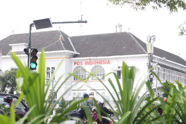 Yogyakarta Ινδονησία Μάρτιος 2023 Ιστορικό Κτίριο Που Χρησιμεύει Indonesia Post — Φωτογραφία Αρχείου