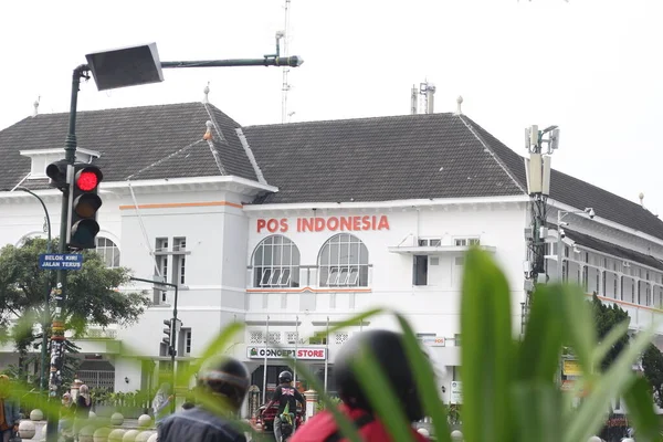 Yogyakarta Endonezya Endonezya Nın Yogyakarta Şehrinde Bulunan Tarihi Bina Önplan — Stok fotoğraf