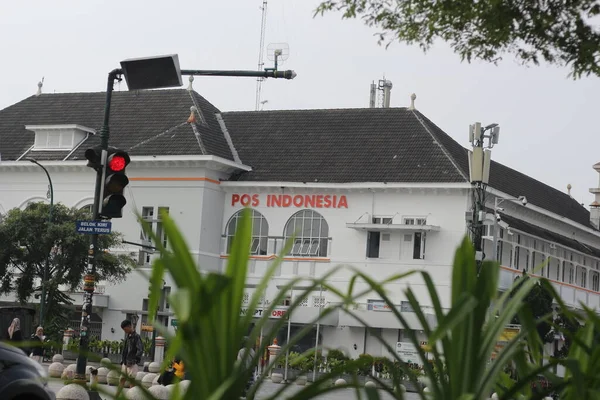 Yogyakarta Indonesia Marzo 2023 Edificio Storico Che Funge Ufficio Postale — Foto Stock